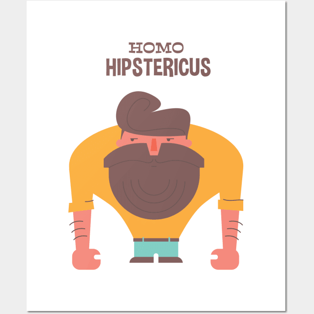 Homo Hipstericus Wall Art by NiceIO